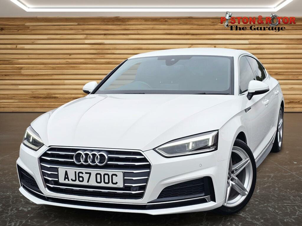Audi A5 2.0 Tfsi S Line Sportback S Tronic Euro 6 Ss AJ67OOC White #3