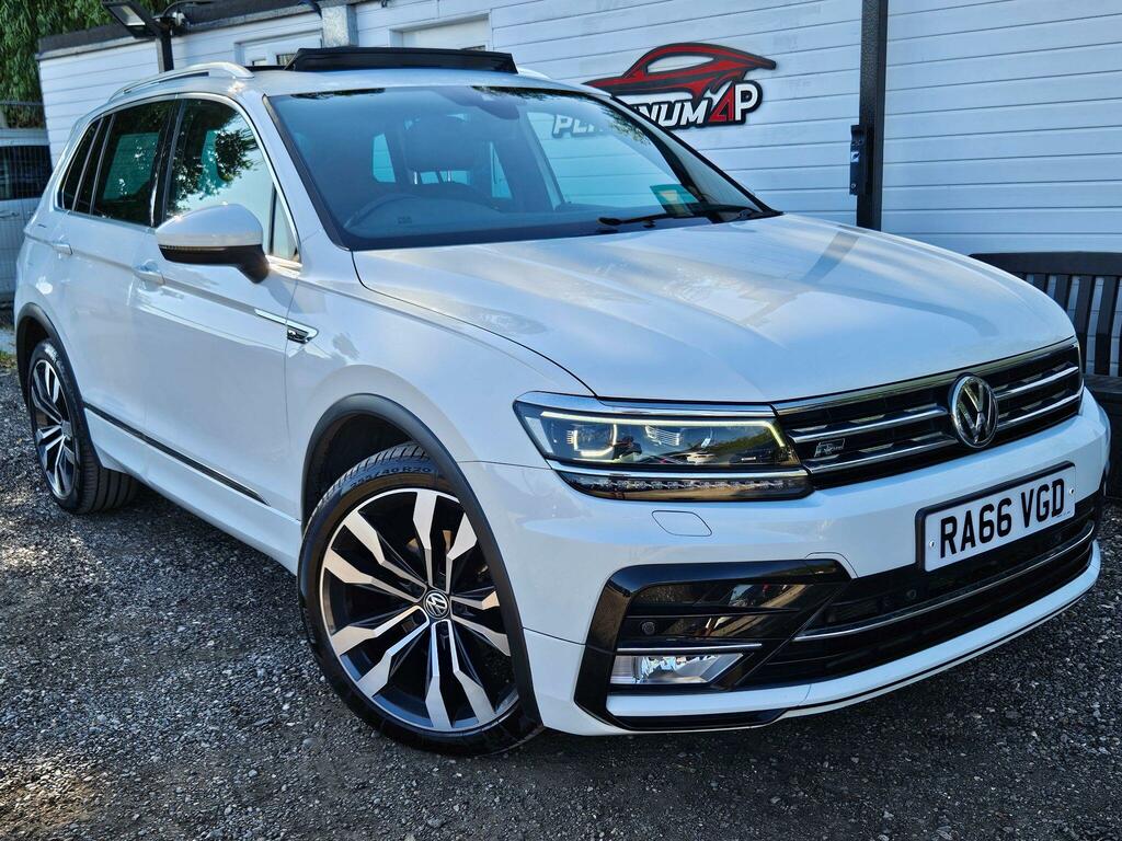 Volkswagen Tiguan 2.0 Tdi Bluemotion Tech R-line Dsg 4Motion Euro 6 RA66VGD White #2