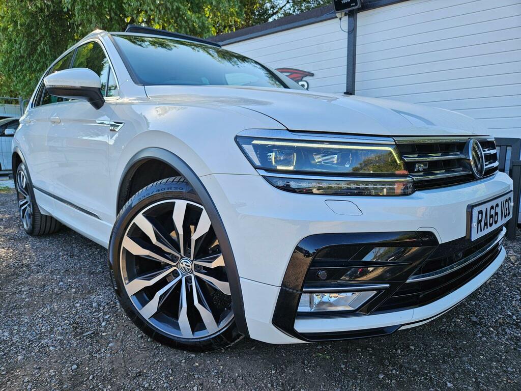 Volkswagen Tiguan 2.0 Tdi Bluemotion Tech R-line Dsg 4Motion Euro 6 RA66VGD White #5