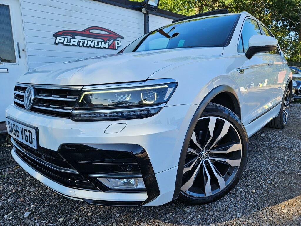 Volkswagen Tiguan 2.0 Tdi Bluemotion Tech R-line Dsg 4Motion Euro 6 RA66VGD White #4