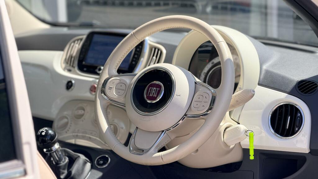 Fiat 500 1.2 Eco Lounge Hatchback Euro 6 White #6