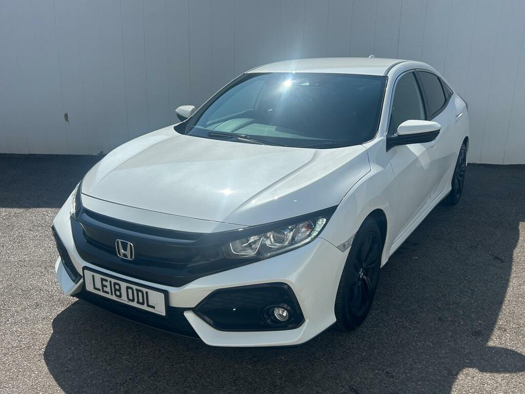 Honda Civic 1.0 Vtec Turbo Sr Cvt Euro 6 Ss White #3