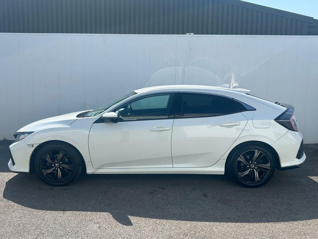 Honda Civic 1.0 Vtec Turbo Sr Cvt Euro 6 Ss White #4