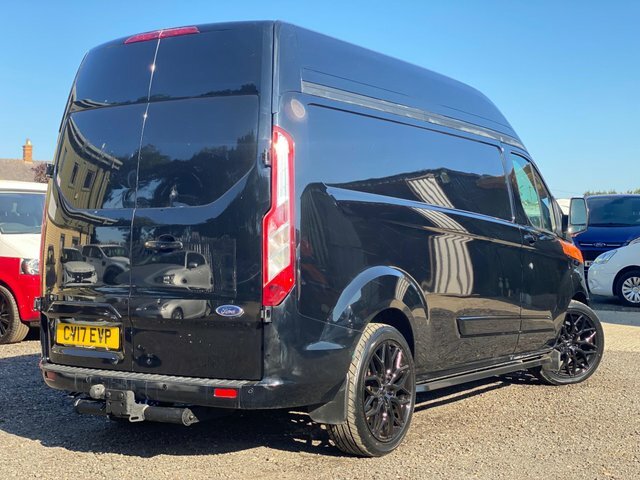 Ford Transit Custom 2.0 Tdci 290 Limited L2 H2 CV17EVP Black #3