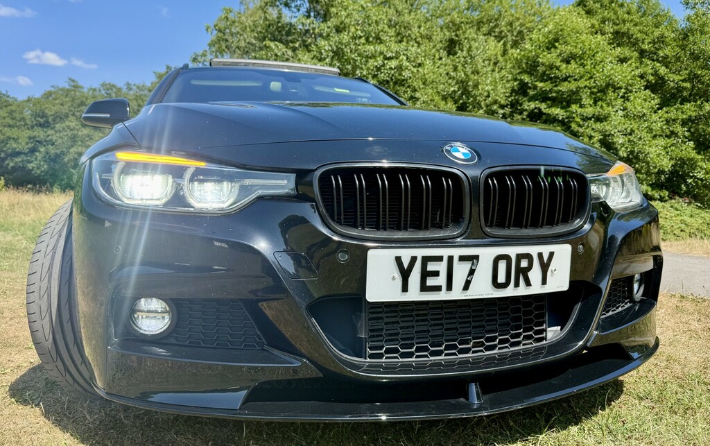 BMW 3 Series Estate 2.0 320D Xdrivemsportpanroof-cam-hk-19s YE17ORY Black #4