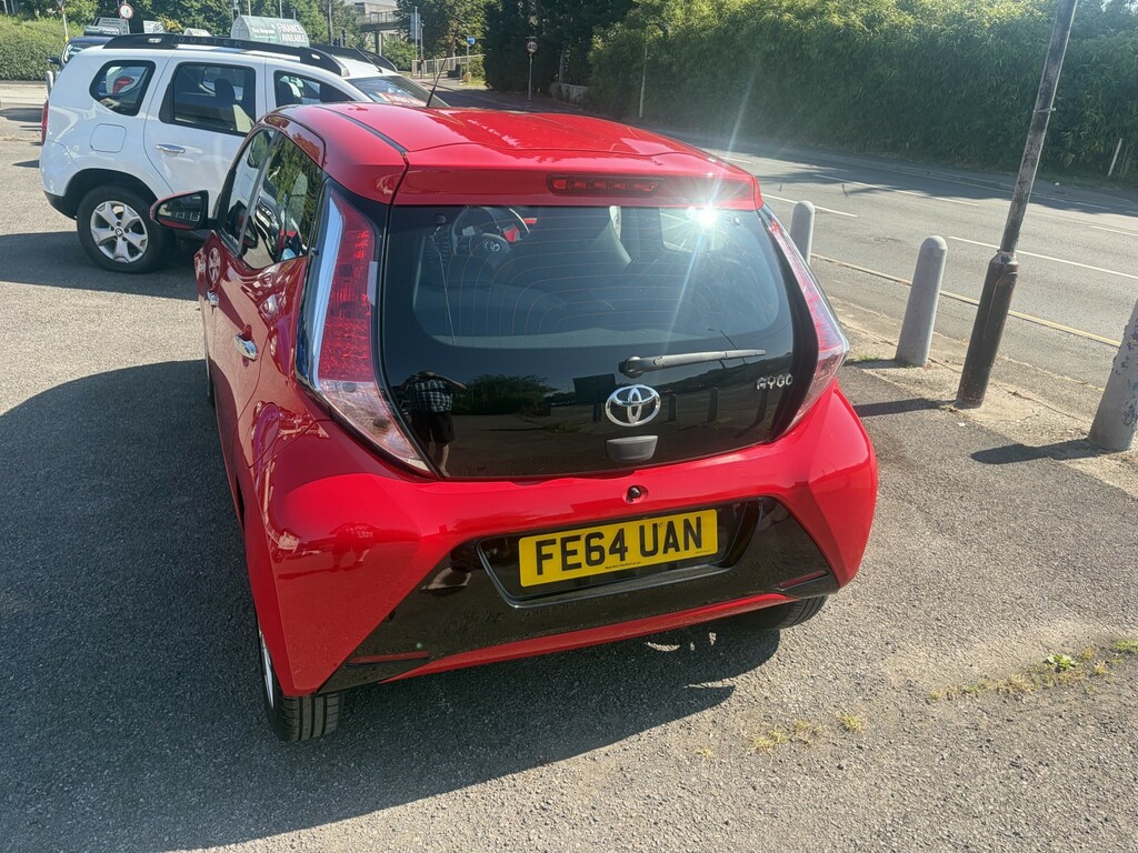 Toyota Aygo Hatchback 1.0 Vvt-i X-pression 2014 FE64UAN Red #3