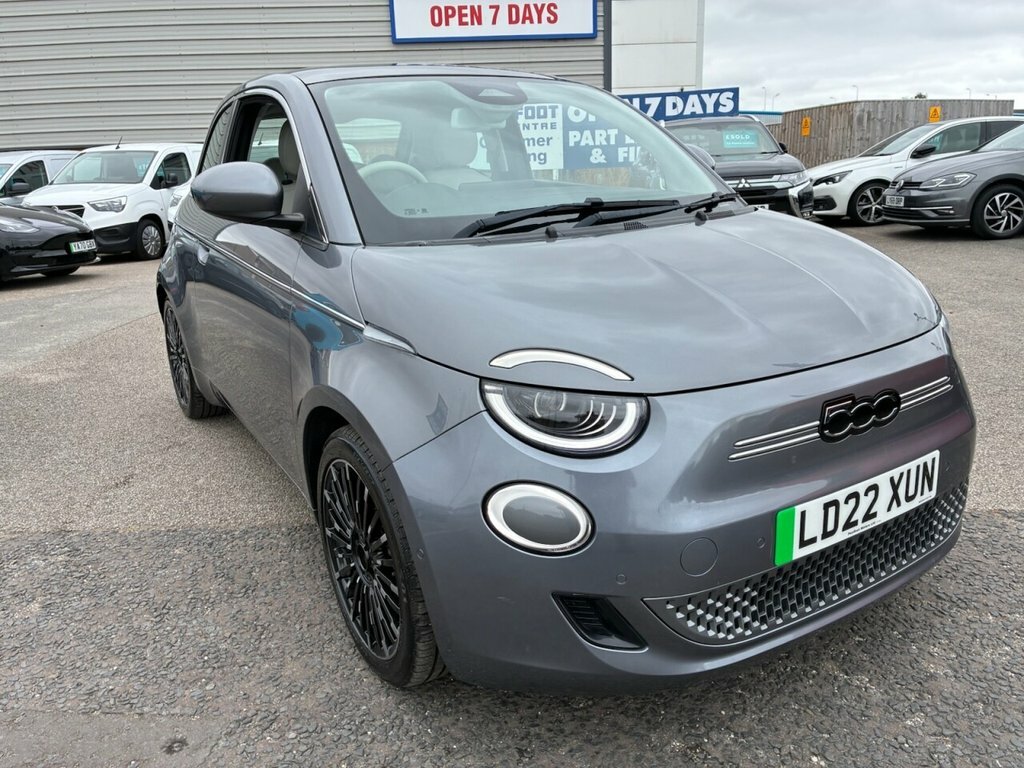 Fiat 500E Hatchback Grey #2
