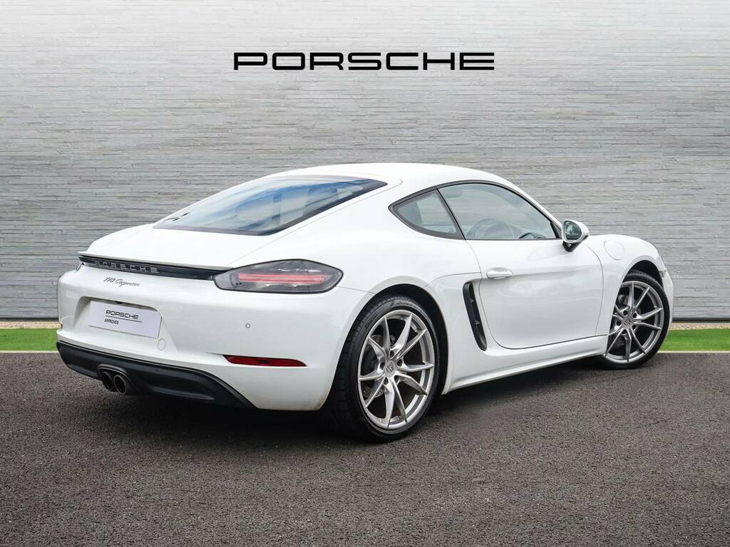 Porsche 718 Cayman Coupe White #3
