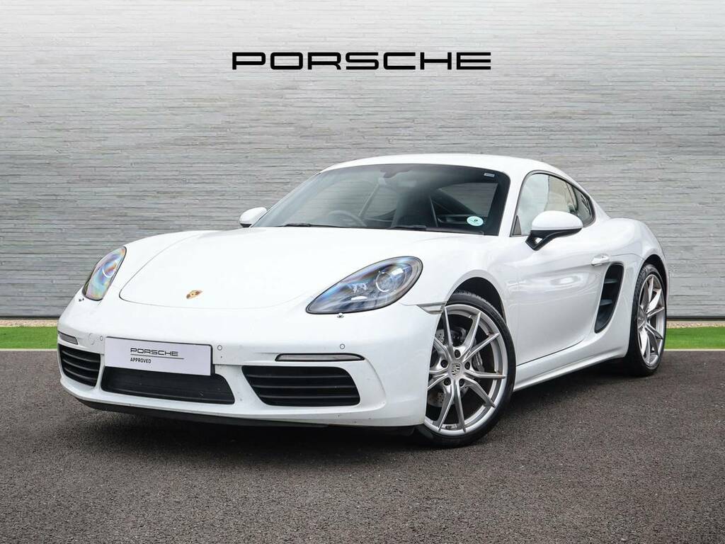 Porsche 718 Cayman Coupe White #2