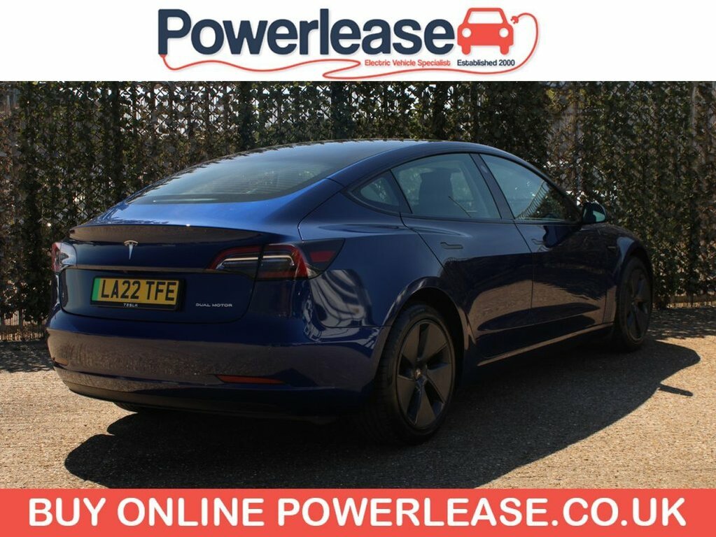 Tesla Model 3 Saloon LA22TFE Blue #3
