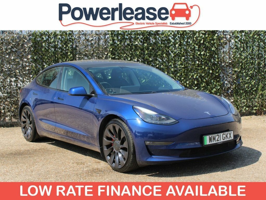 Tesla Model 3 Saloon WM21GKX Blue #2