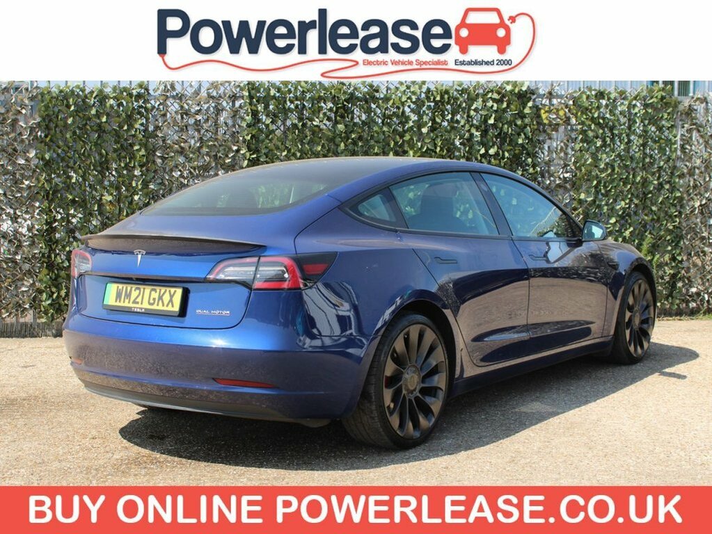 Tesla Model 3 Saloon WM21GKX Blue #4