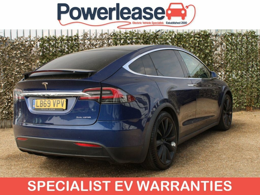 Tesla Model X Suv Blue #3