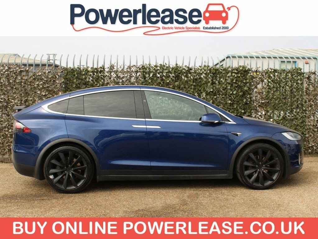 Tesla Model X Suv Blue #4