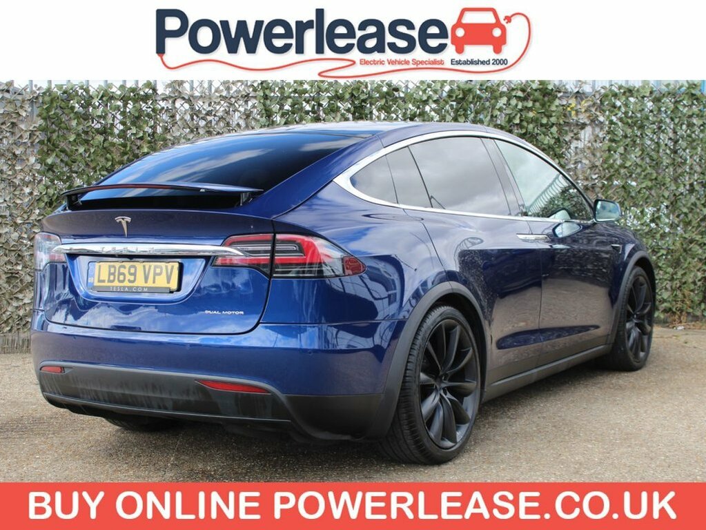 Tesla Model X Suv Blue #4
