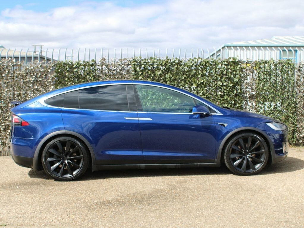 Tesla Model X Suv Blue #5
