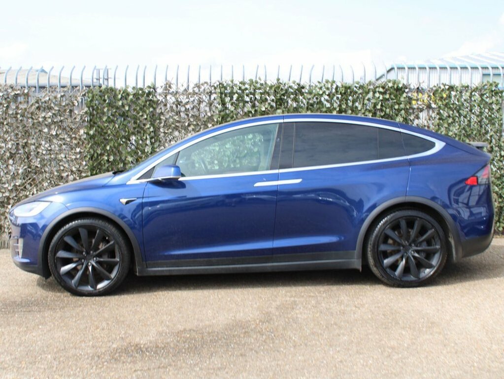 Tesla Model X Suv Blue #5