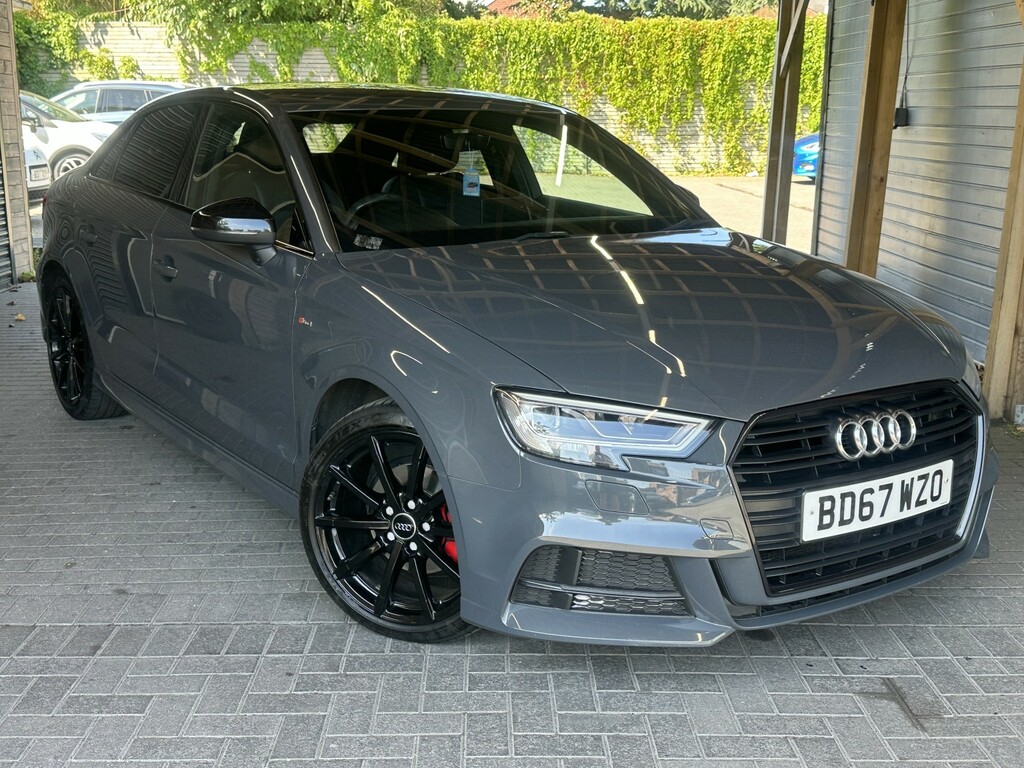 Audi A3 Saloon 1.5 Tfsi Cod Black Edition 201767 BD67WZO Grey