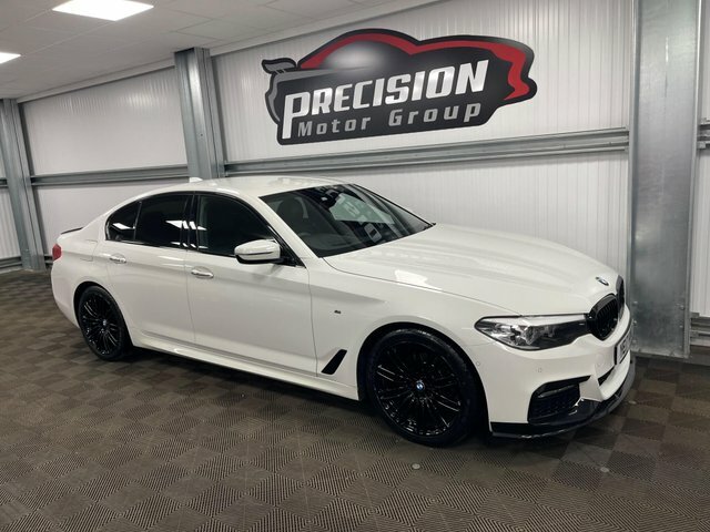 BMW 5 Series 520D M Sport White #4