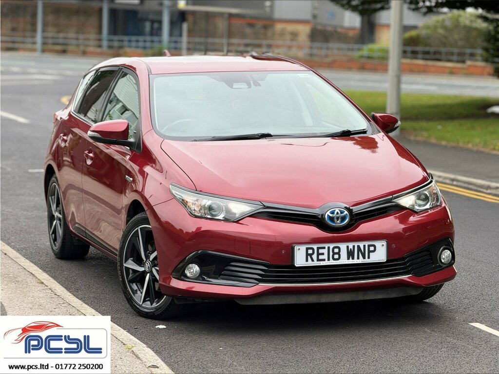 Toyota Auris 1.8 Vvt-h Design Hatchback Hybrid Cvt E Red #3