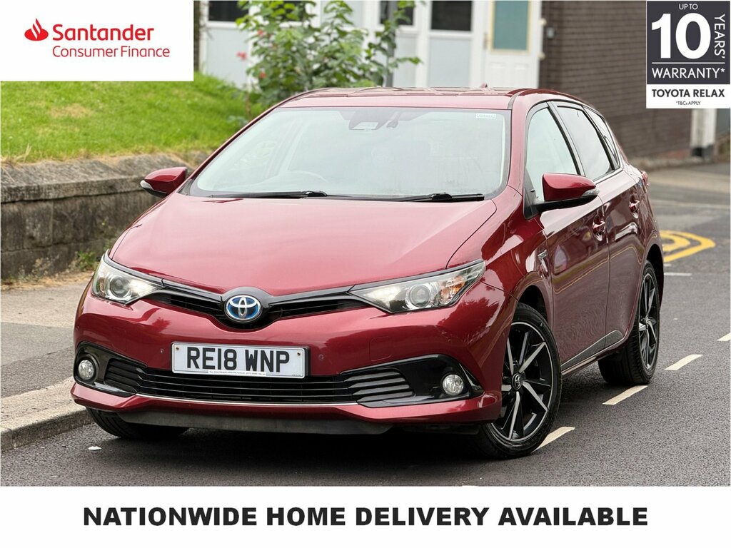 Toyota Auris 1.8 Vvt-h Design Hatchback Hybrid Cvt E Red