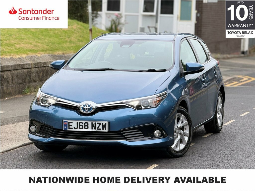 Toyota Auris 1.8 Vvt-h Icon Tech Hatchback Hybrid Cv Blue