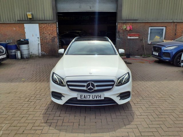 Mercedes-Benz E Class 2.0 E220d Amg Line Premium Estate G-t White #2