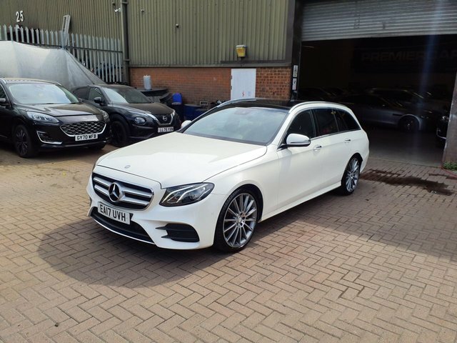 Mercedes-Benz E Class 2.0 E220d Amg Line Premium Estate G-t White #3