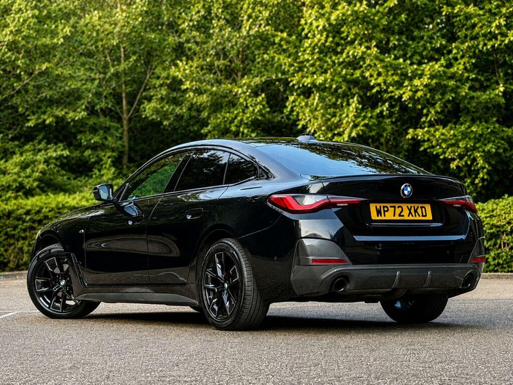 BMW 4 Series Gran Coupe Hatchback 2.0 420D Mht M Sport Euro 6 Ss 5 WP72XKD Black #2