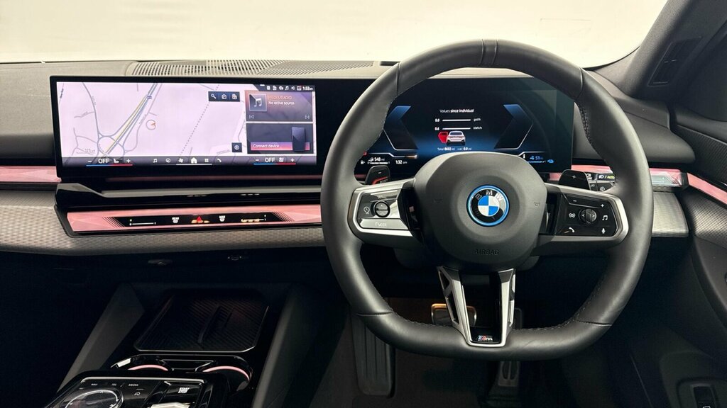 BMW 5 Series 530E M Sport Touring White #5
