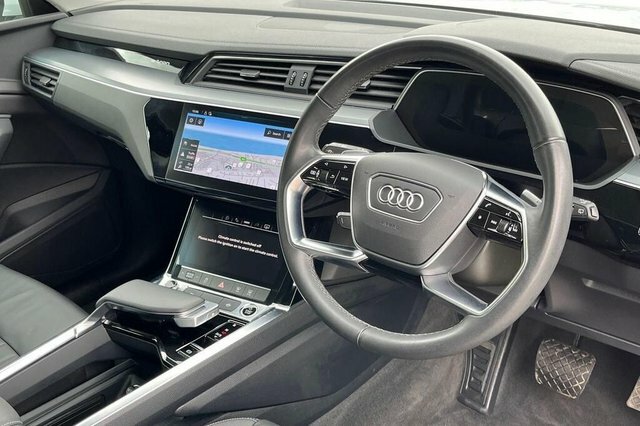 Audi Q8 e tron Sport Suv White #5