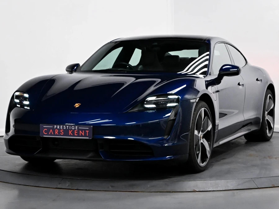 Porsche Taycan Performance Plus 93.4Kwh Turbo Saloon Blue #4