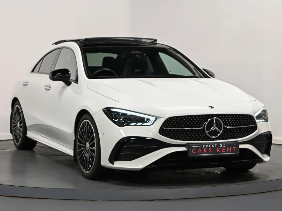 Mercedes-Benz CLA Class 1.3 Cla200h Mhev Amg Line Premium Plus Coupe White