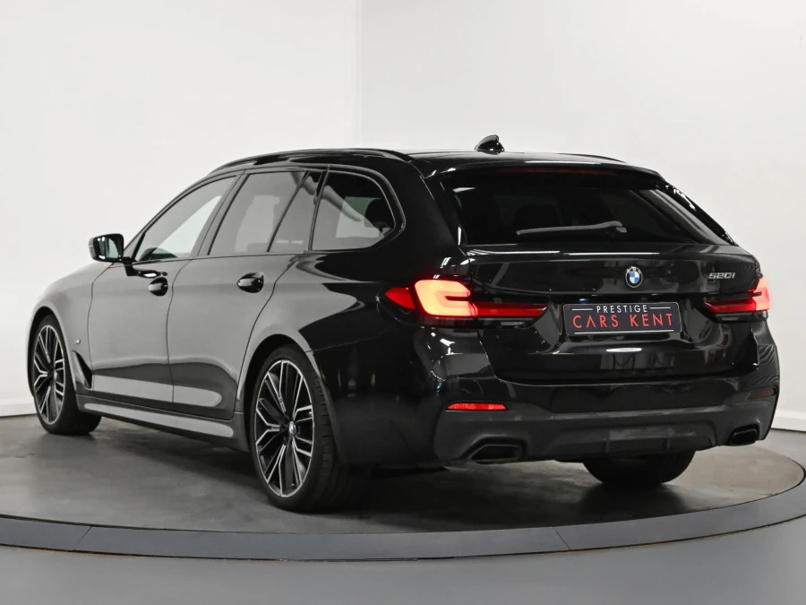 BMW 5 Series 520I M Sport Touring LV72FTE Black #3