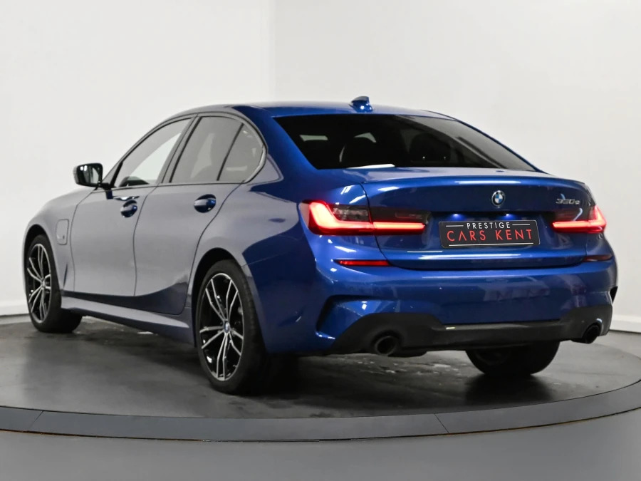 BMW 3 Series 330E M Sport Saloon BK71CHY Blue #3