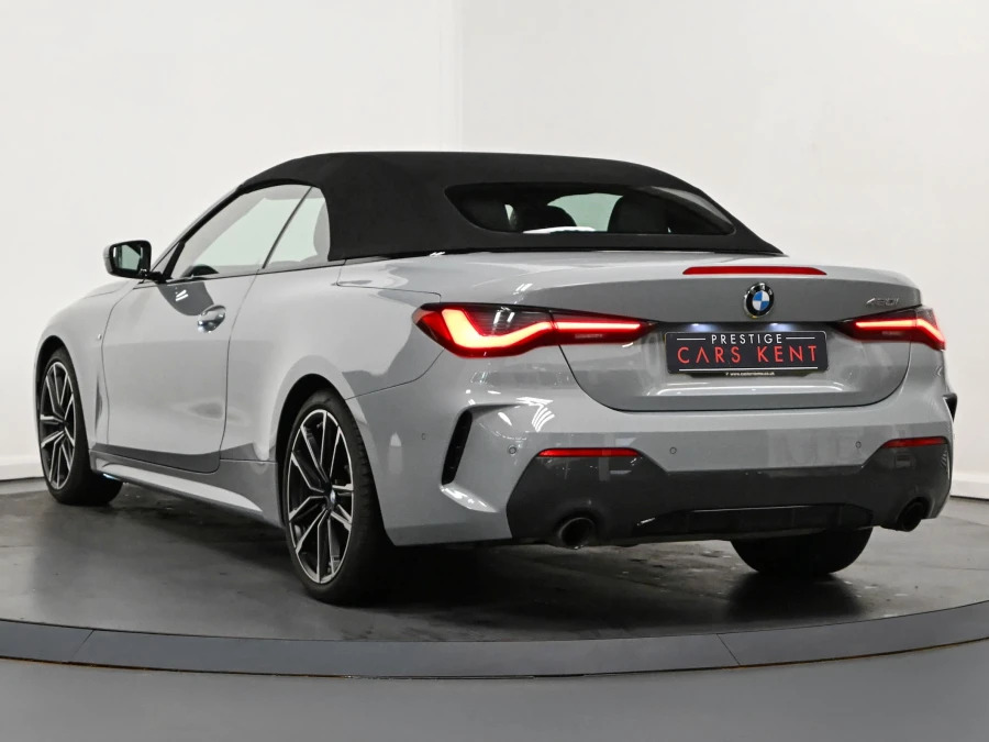 BMW 4 Series 420I M Sport Convertible SL73BXX Grey #3
