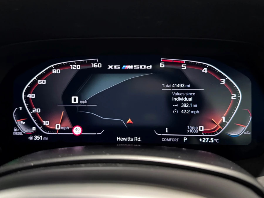 BMW X6 X6 M50d Black #36