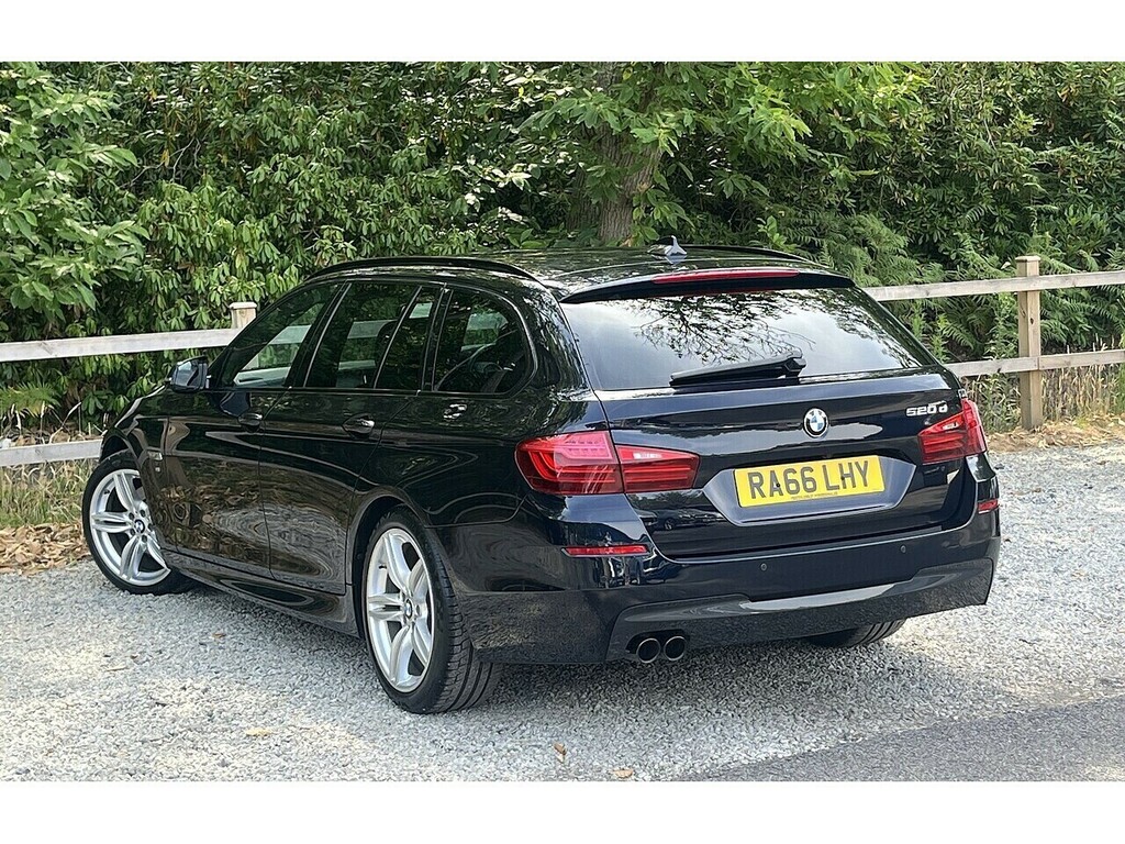BMW 5 Series 520D M Sport Black #5