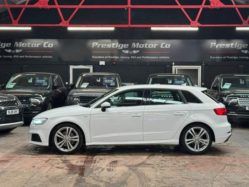 Audi A3 Tfsi S Line White #6
