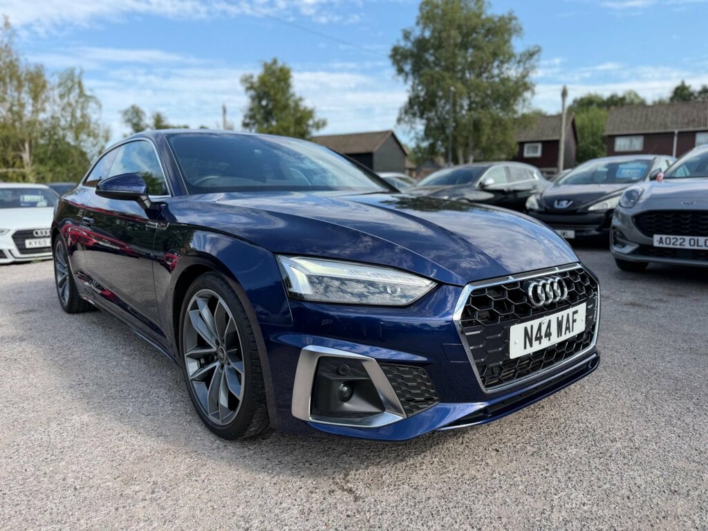 Audi A5 2.0 Tfsi 40 S Line S Tronic Euro 6 Ss N44WAF Blue
