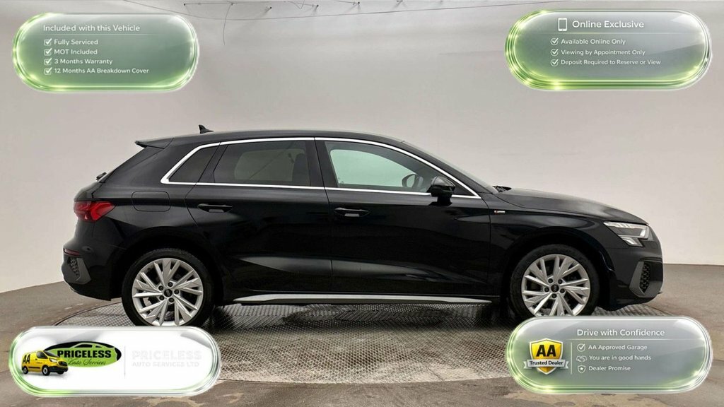 Audi A3 1.4L S Line MW23KFC Black #3