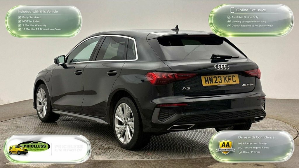 Audi A3 1.4L S Line MW23KFC Black #4