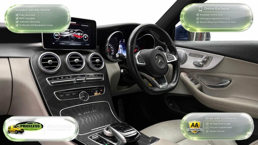 Mercedes-Benz C Class 2.1L Amg Line DA18DTU Blue #2