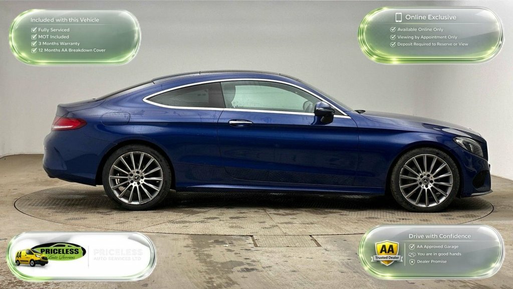 Mercedes-Benz C Class 2.1L Amg Line DA18DTU Blue #3