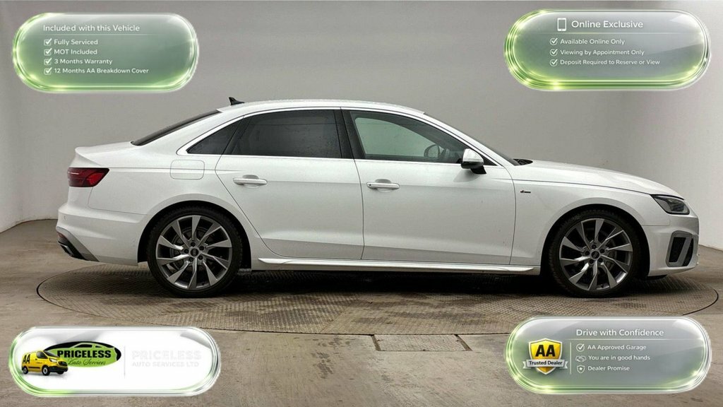 Audi A4 2L S Line VE72NZC White #3