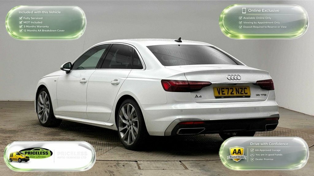Audi A4 2L S Line VE72NZC White #4
