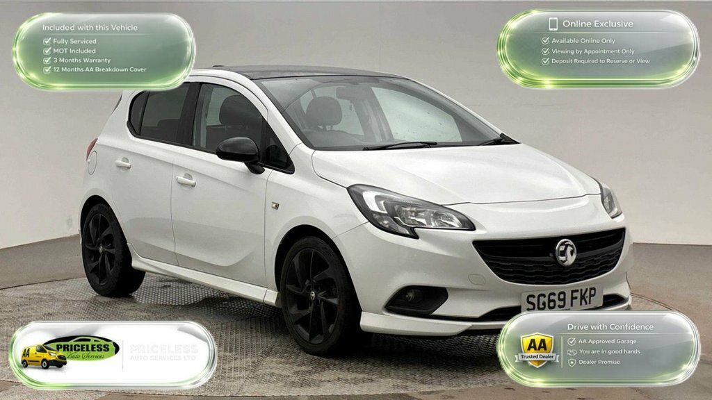 Vauxhall Corsa 1.4L Sri Vx Line Nav Black White
