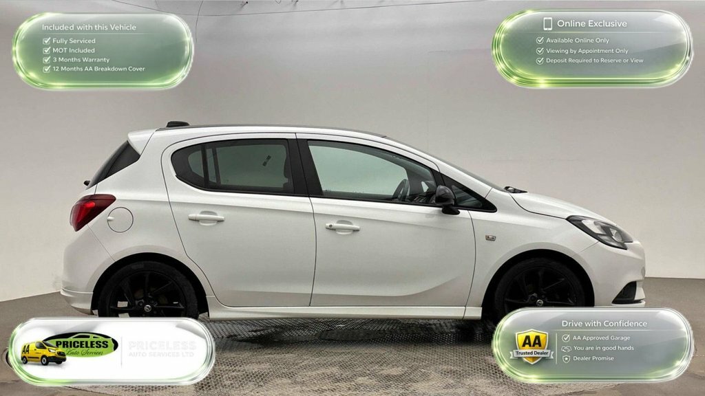 Vauxhall Corsa 1.4L Sri Vx Line Nav Black SG69FKP White #3