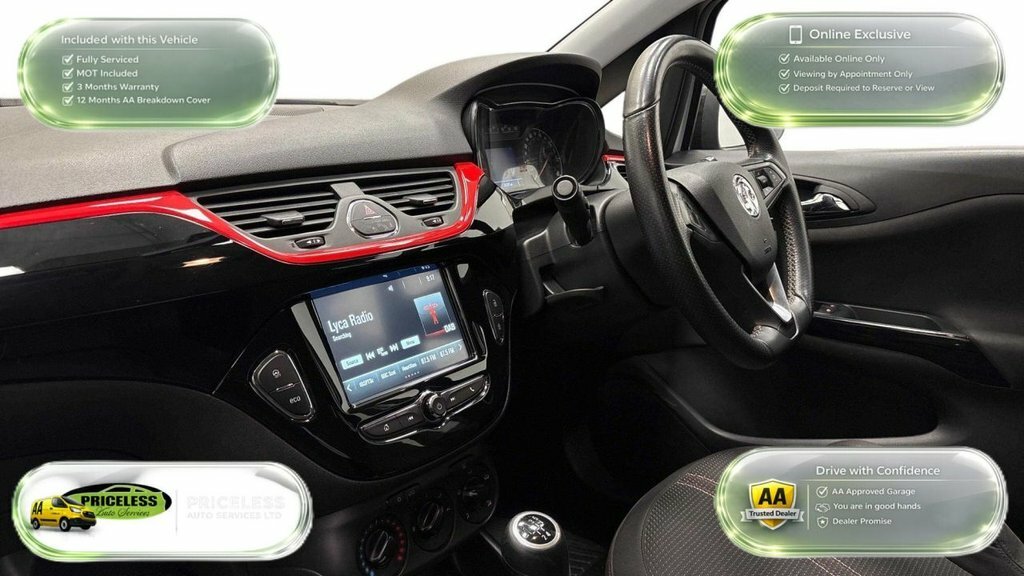 Vauxhall Corsa 1.4L Sri Vx Line Nav Black SG69FKP White #2