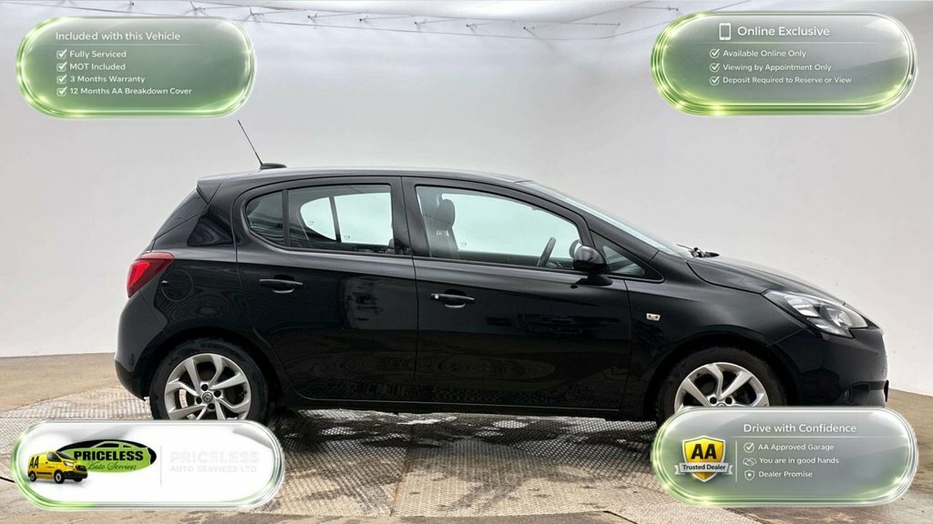 Vauxhall Corsa 1.4L Energy DY69OUM Black #3